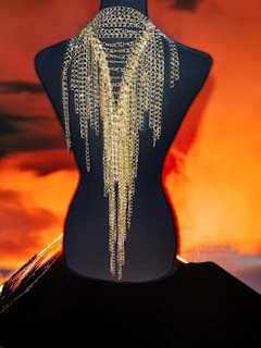 Gilded Body Chain Vest - Image 2